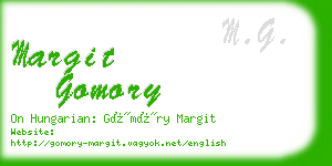 margit gomory business card